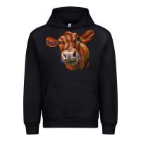 Black red angus face Urban Hoodie - LillyAllenDesigns