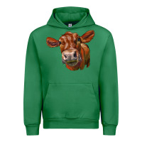Emerald red angus face Urban Hoodie - LillyAllenDesigns