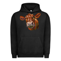 Pigment Black red angus face Urban Hoodie - LillyAllenDesigns