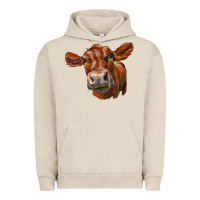 Pigment French Oak red angus face Urban Hoodie - LillyAllenDesigns