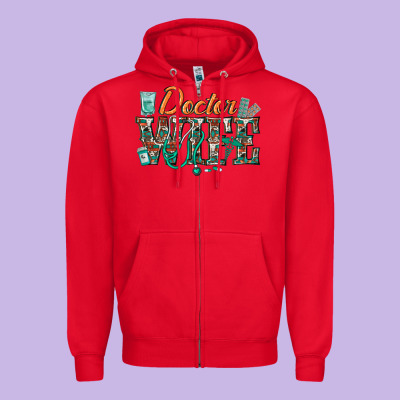 Zipper Hoodie doctor wife