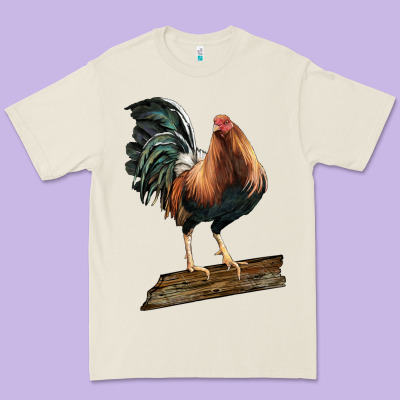 American Game Rooster Standing Premium Tee Designed By Lillyallendesigns