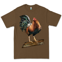 Cacao american game rooster standing Premium Tee - LillyAllenDesigns