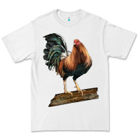 White american game rooster standing Premium Tee - LillyAllenDesigns