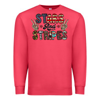 Cardinal stars and stripes Premium Sweatshirt - CowhideDigitalArt