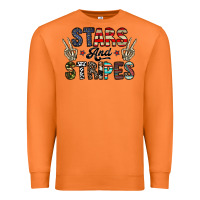 Carrot stars and stripes Premium Sweatshirt - CowhideDigitalArt