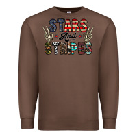 Chestnut stars and stripes Premium Sweatshirt - CowhideDigitalArt