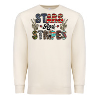 Sandshell stars and stripes Premium Sweatshirt - CowhideDigitalArt