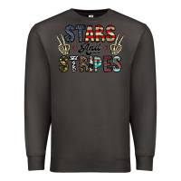 Smoke stars and stripes Premium Sweatshirt - CowhideDigitalArt