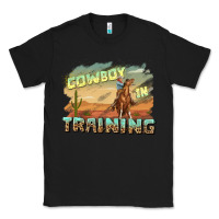 Black cowboy in training Classic Tee - texasbilliewilder