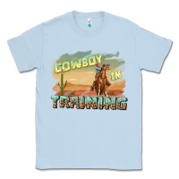 Dusty Blue cowboy in training Classic Tee - texasbilliewilder