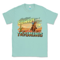 Seafoam cowboy in training Classic Tee - texasbilliewilder
