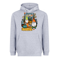 Heather Grey farm truck autumn gnomes Heavyweight Hoodie - RanaPortraitStore