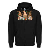 Black coffee gnomes Zipper Hoodie - Zillion Design Studio