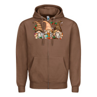 Chestnut coffee gnomes Zipper Hoodie - Zillion Design Studio