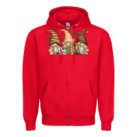 Red coffee gnomes Zipper Hoodie - Zillion Design Studio
