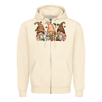 Sandshell coffee gnomes Zipper Hoodie - Zillion Design Studio