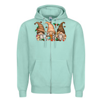 Seafoam coffee gnomes Zipper Hoodie - Zillion Design Studio