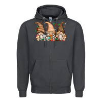 Smoke coffee gnomes Zipper Hoodie - Zillion Design Studio