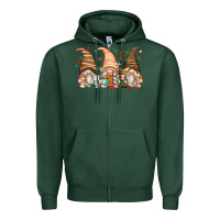 Sports Green coffee gnomes Zipper Hoodie - Zillion Design Studio