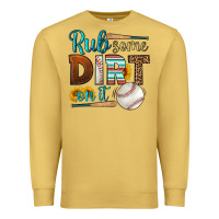Antique Gold rub some dirt on it baseball Premium Sweatshirt - HRA Design Shop