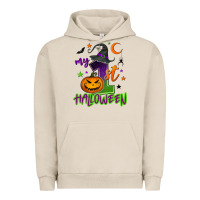 Pigment French Oak My first Halloween Urban Hoodie - NancyCooperArtShop
