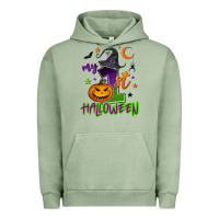 Pigment Oil Green My first Halloween Urban Hoodie - NancyCooperArtShop