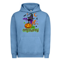 Pigment Pebble Blue My first Halloween Urban Hoodie - NancyCooperArtShop
