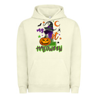 Pigment Pistachio My first Halloween Urban Hoodie - NancyCooperArtShop