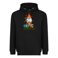 Black happy fall y'all gnome Heavyweight Hoodie - RanaPortraitStore