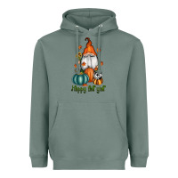 Sage happy fall y'all gnome Heavyweight Hoodie - RanaPortraitStore