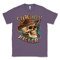 Lavender cowboy killer with skull Classic Tee - texasbilliewilder