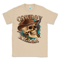 Mushroom cowboy killer with skull Classic Tee - texasbilliewilder