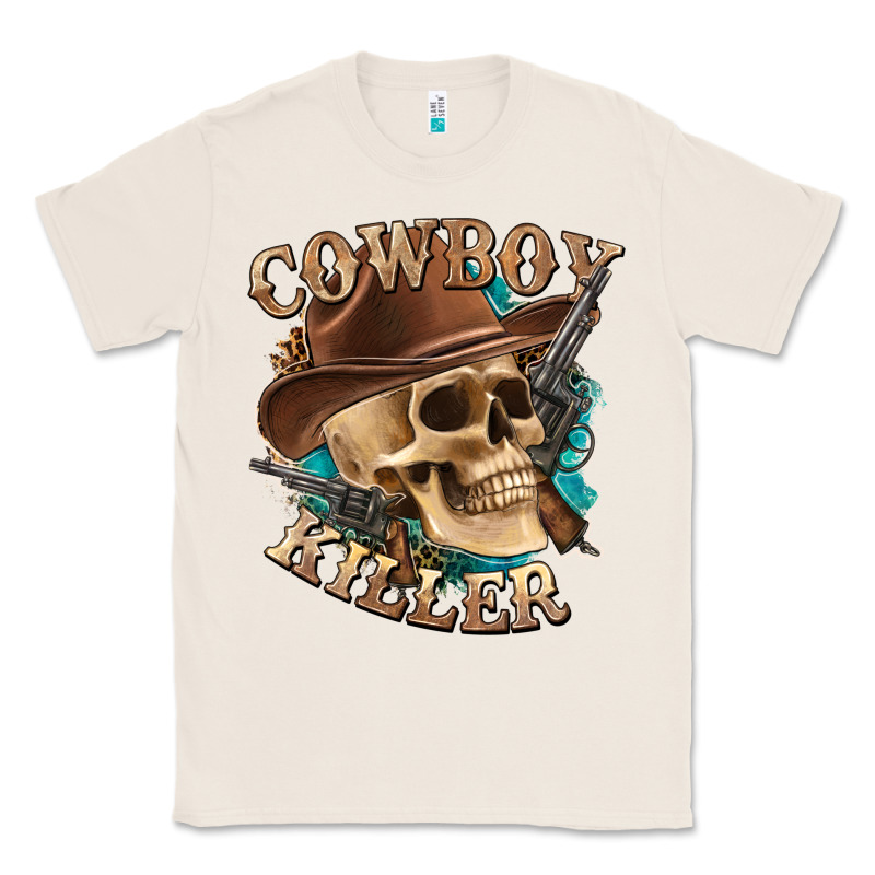 Cowboy Killer With Skull Classic Tee by texasbilliewilder | Teevron