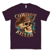 Plum cowboy killer with skull Classic Tee - texasbilliewilder