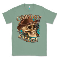 Sage cowboy killer with skull Classic Tee - texasbilliewilder