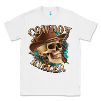White cowboy killer with skull Classic Tee - texasbilliewilder