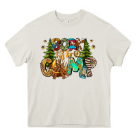 Cream Born To Camp Heavy Core Tee - CowhideDigitalArt