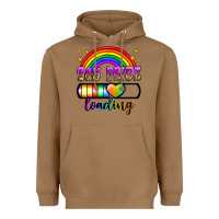 Toasted Coconut gay pride loading Heavyweight Hoodie - Zillion Design Studio