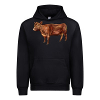 Black red angus cow Urban Hoodie - LillyAllenDesigns