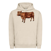 Pigment French Oak red angus cow Urban Hoodie - LillyAllenDesigns