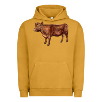 Pigment Peanut Butter red angus cow Urban Hoodie - LillyAllenDesigns