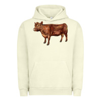 Pigment Pistachio red angus cow Urban Hoodie - LillyAllenDesigns