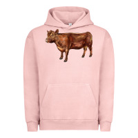 Pigment Salmon red angus cow Urban Hoodie - LillyAllenDesigns