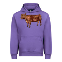 Tulip red angus cow Urban Hoodie - LillyAllenDesigns