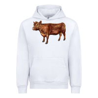 White red angus cow Urban Hoodie - LillyAllenDesigns