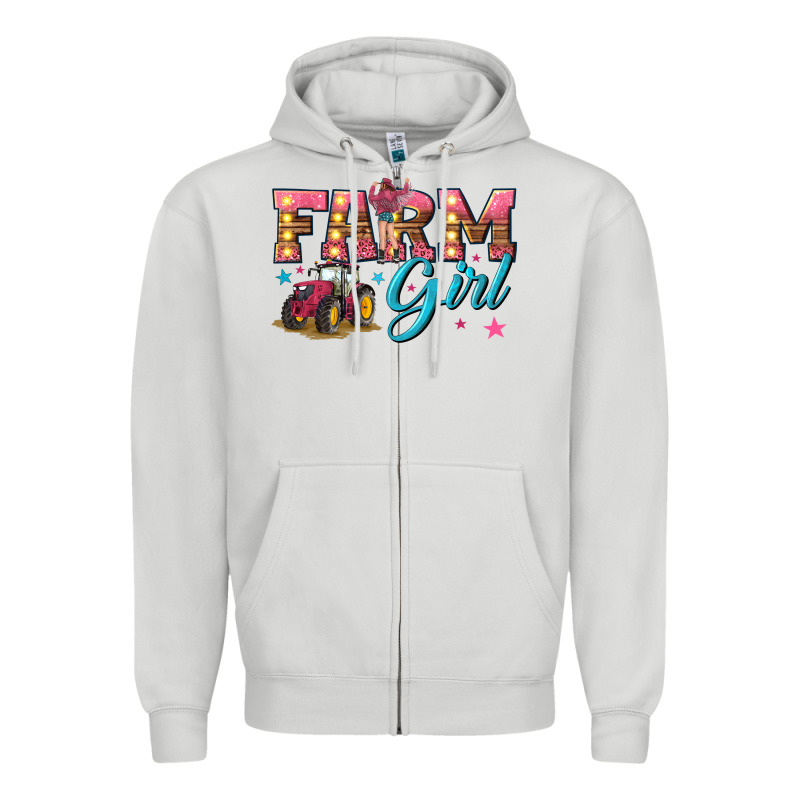 Farm Girl Zipper Hoodie by texasbilliewilder | Teevron