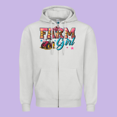 Zipper Hoodie farm girl