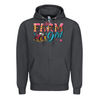 Smoke farm girl Zipper Hoodie - texasbilliewilder