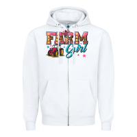 White farm girl Zipper Hoodie - texasbilliewilder
